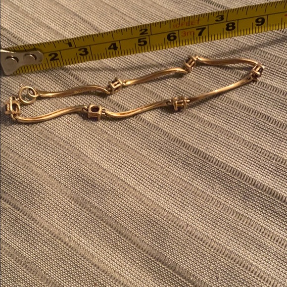 Sterling silver amethyst stone vintage bracelet - Picture 4 of 4